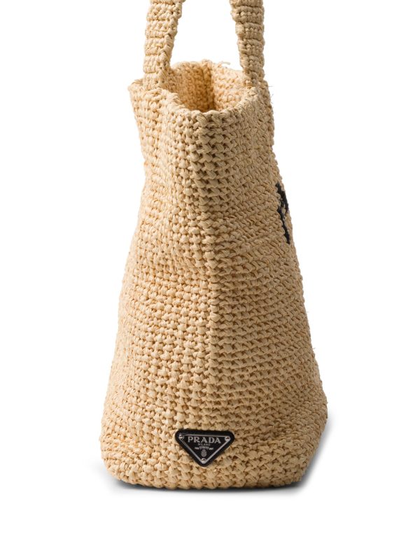 Prada logo-embroidered crochet tote bag - Image 6