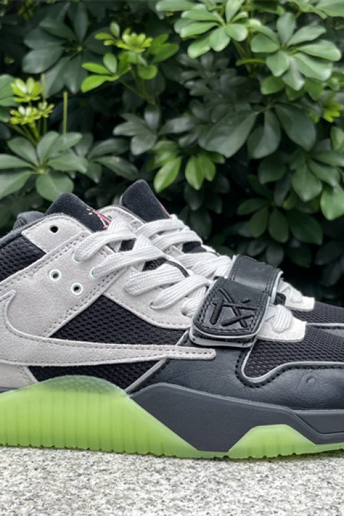 Air Jordan Jumpman Jack TR ‘Travis Scott’ Black Light Grey sneakers.