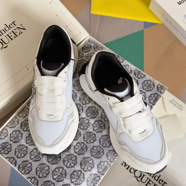 Alexander McQueen Sprint Runners - White & Black Mesh