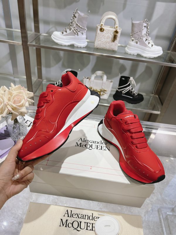 Alexander McQueen Runner Sneakers - All-Red - Image 5