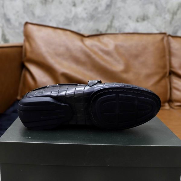 Berluti Crocodile-Embossed Leather Loafers with Strap & Buckle - Image 11