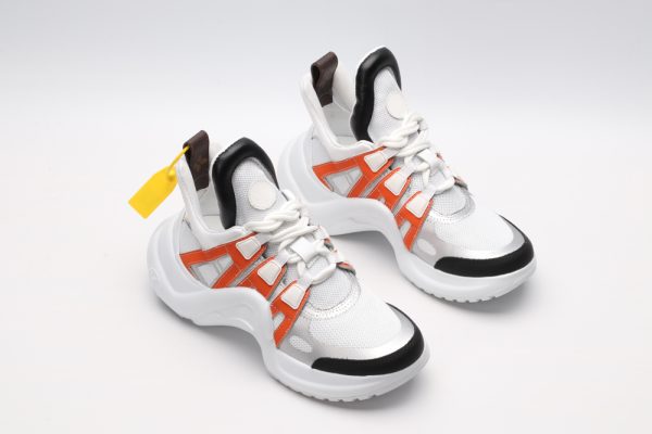 Louis Vuitton Silver & Black Technical Runner Sneakers - Image 2