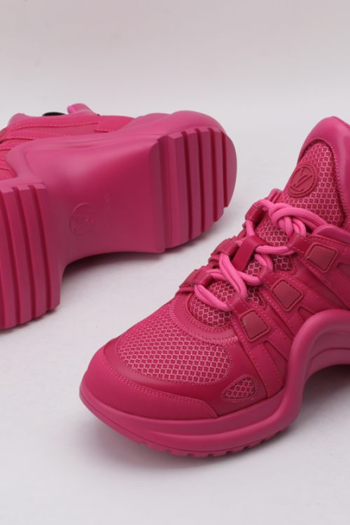 Louis Vuitton Bold Monochrome Pink Low-Top Sneakers