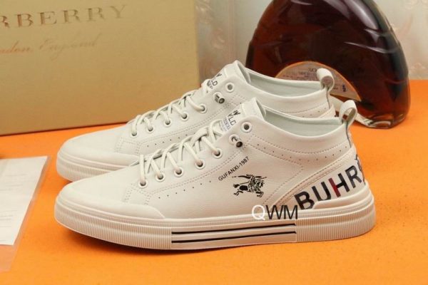 Burberry White Low-Top Sneakers - Image 3