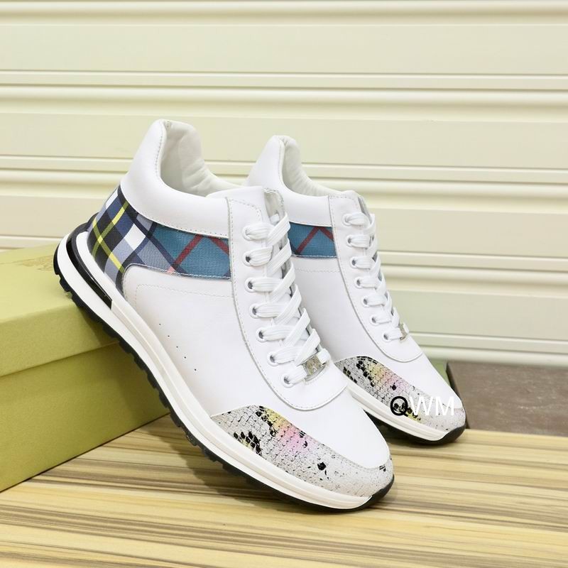 Burberry Vintage Check and White Low-Top Sneaker
