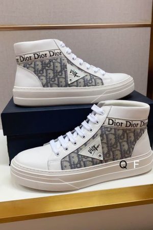 Dior B23 High-Top Sneaker in White
