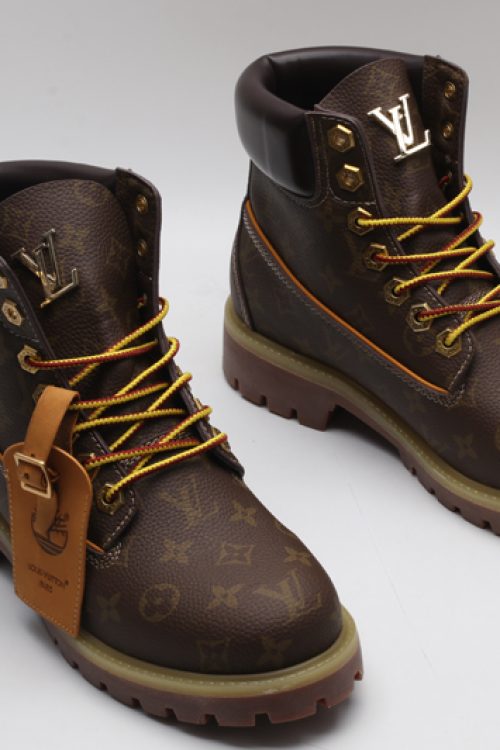 Timberland x Louis Vuitton Monogram Collaborative Waterproof Boots – Brown
