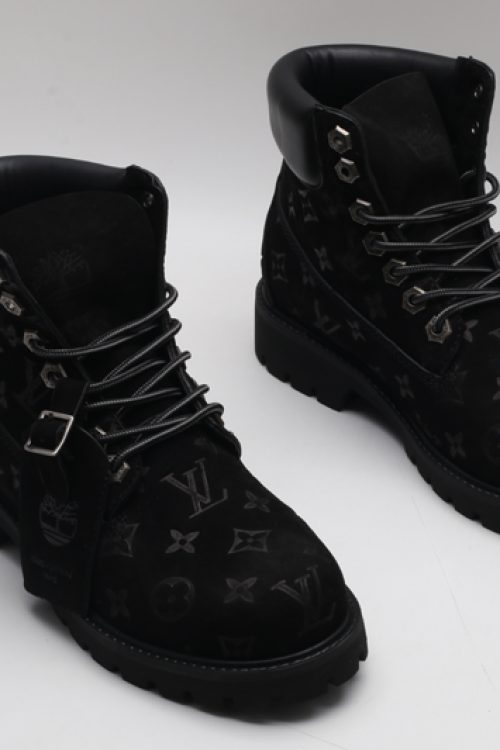 Timberland x Louis Vuitton Monogram Suede Waterproof Boots – Black